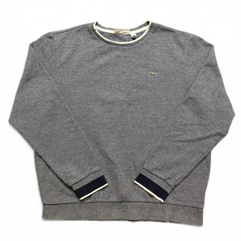 LACOSTE Navy Crewneck Sweater